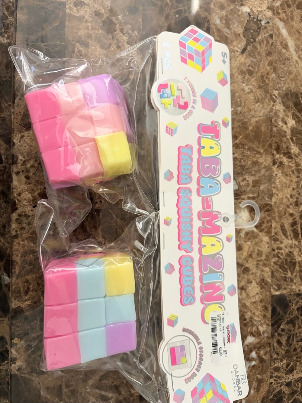Brand new Viral. Taba- Maxing Pastel Squishy Cubes - Pack of 2